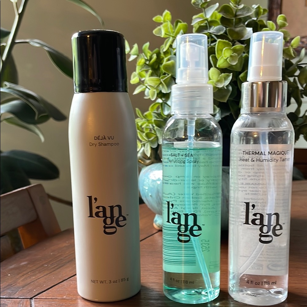 L’ange salt&sea texture spray,thermal magic heat& humidity tamer,déjàvu dry sham